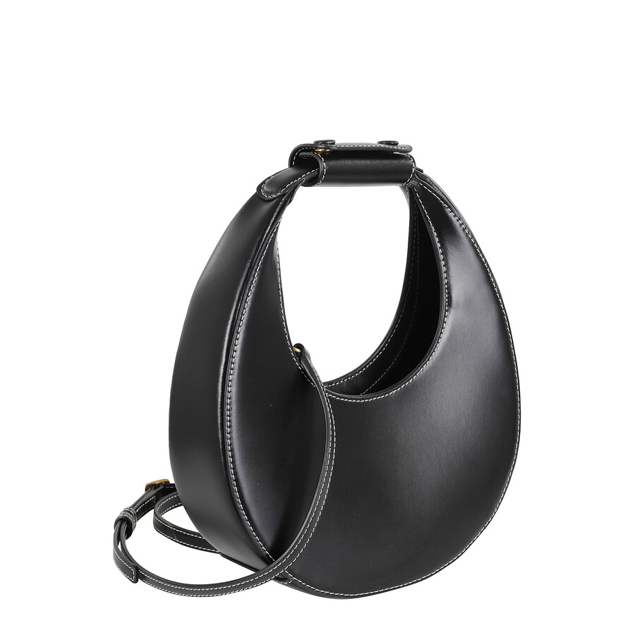 Staud Black Moon Mini Handbag In Black