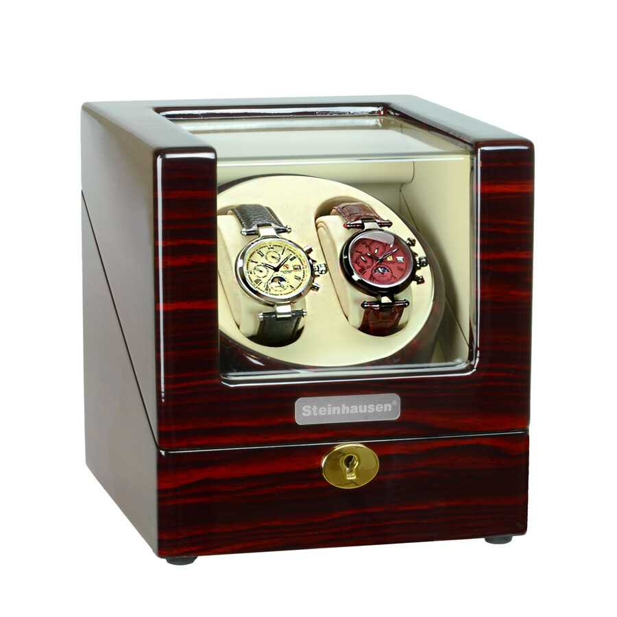 Steinhausen Heritage Cherrywood Double Watch Winder SW1901 Watch