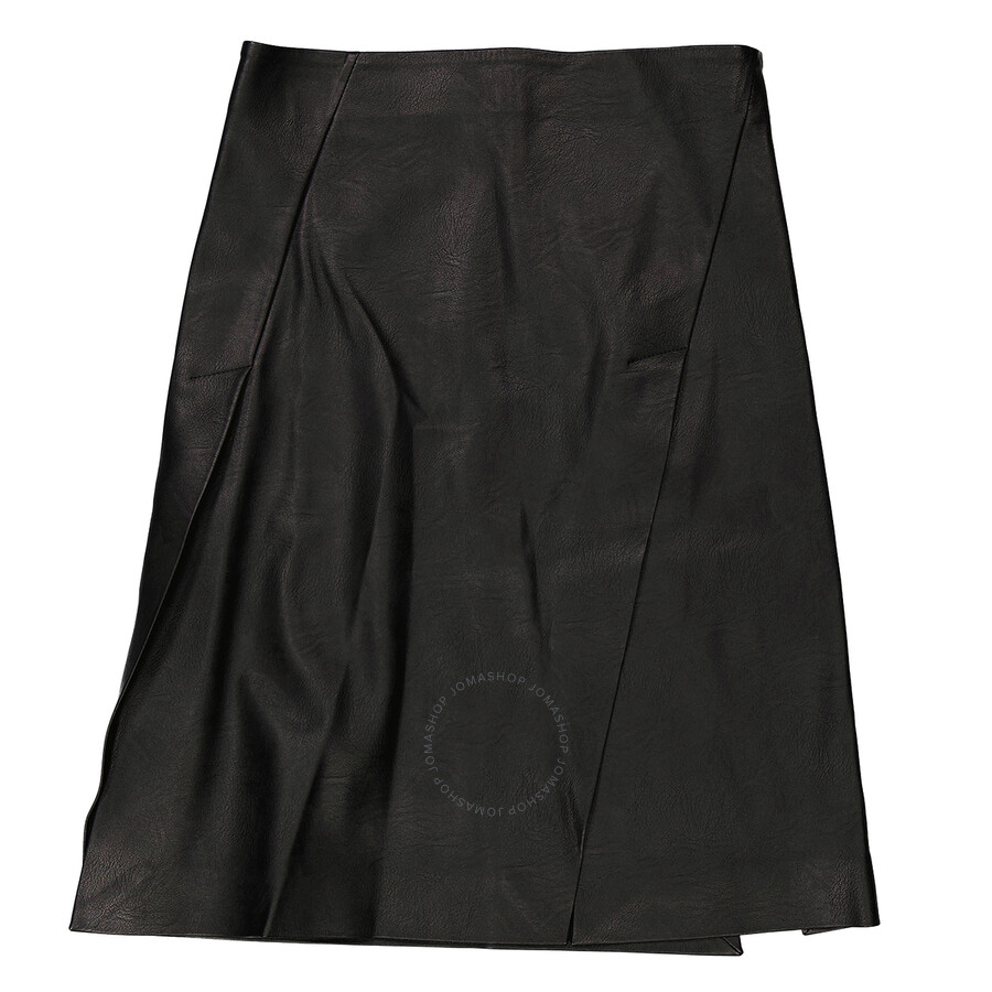 Stella Mccartney Alter Mat Split Front A-line Skirt In Black