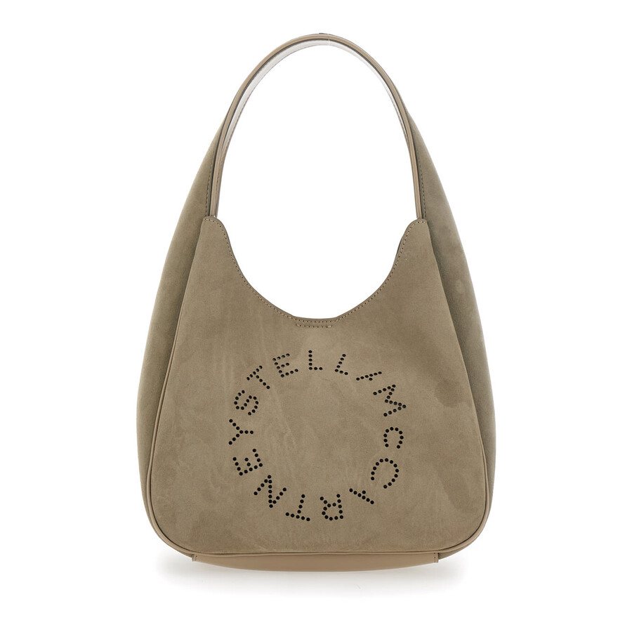 Stella Mccartney Beige Shoulder Bag In Gray