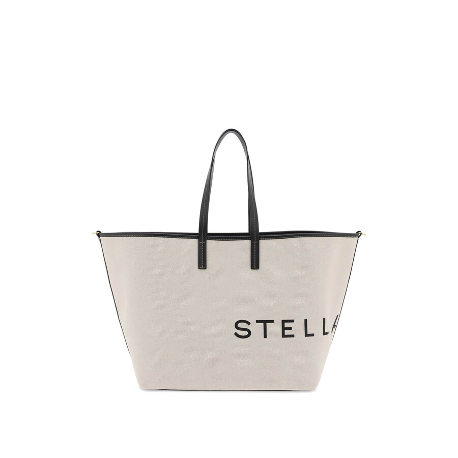 Stella Mccartney Canvas Tote Bag In White
