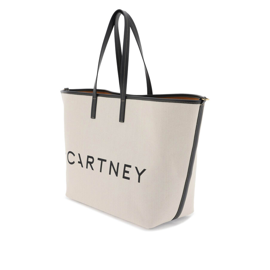 Stella Mccartney Canvas Tote Bag In White
