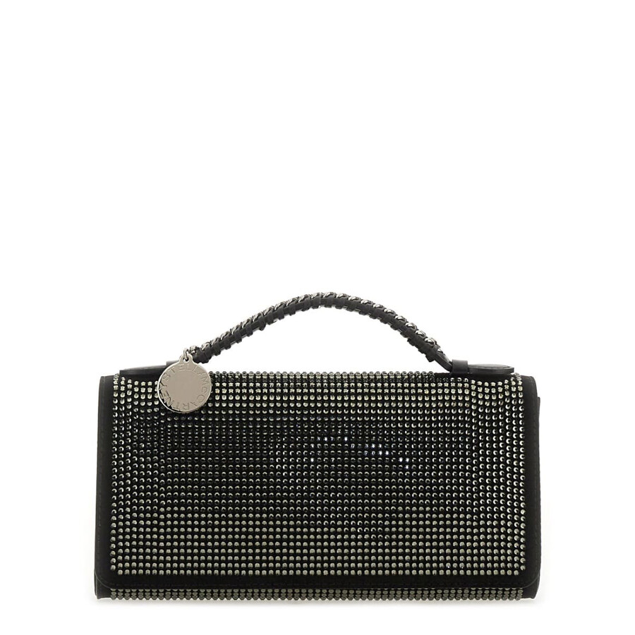 Stella Mccartney Clutch Bag With Shoulder Strap Falabella In Black