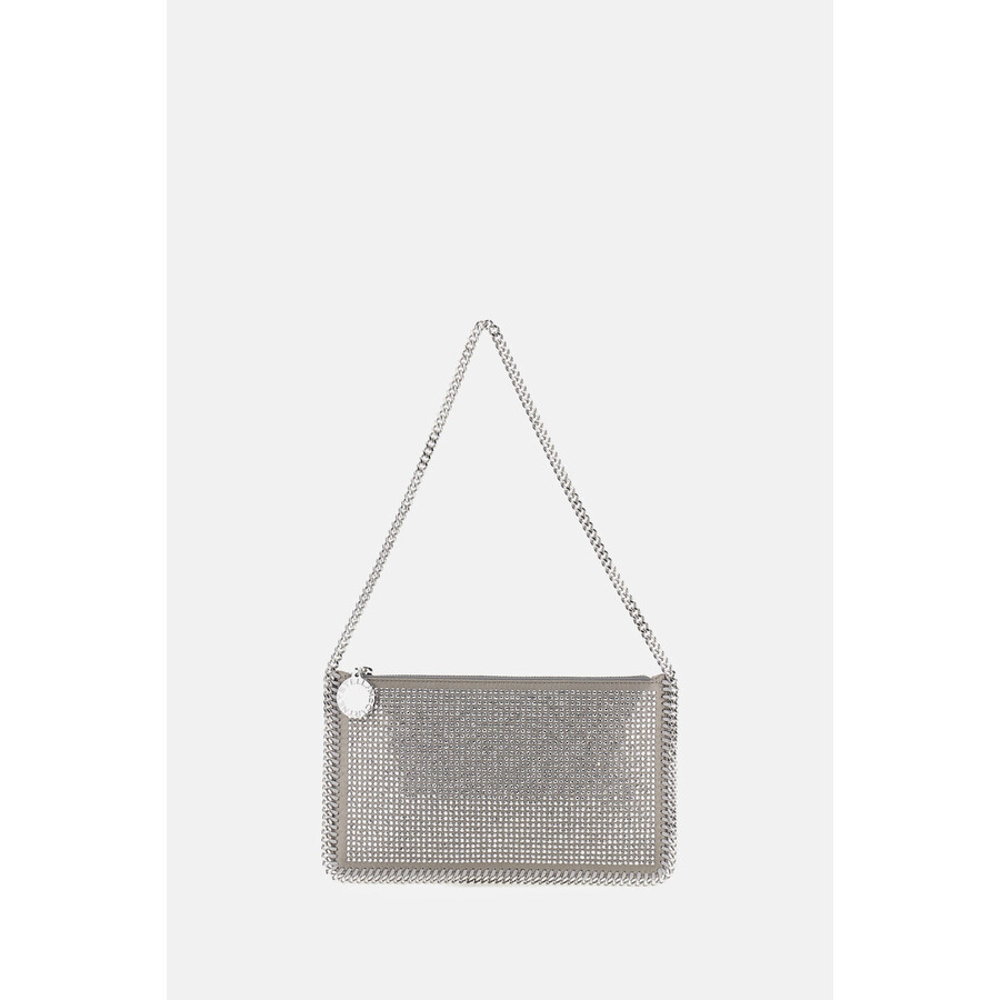 Stella Mccartney Falabella Clutch Bag In Silver
