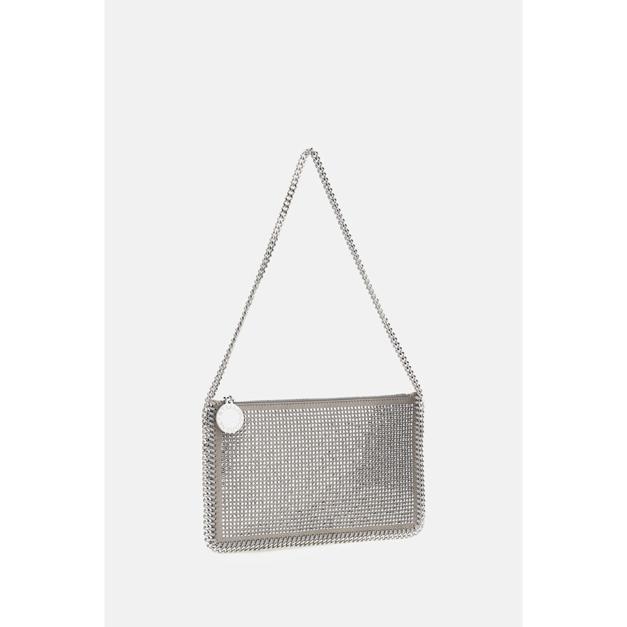 Stella Mccartney Falabella Clutch Bag In Silver