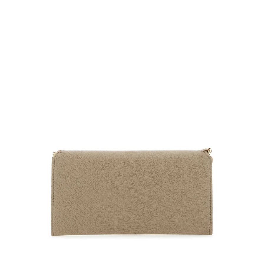 Stella Mccartney Falabella Flap Continental Wallet In Beige
