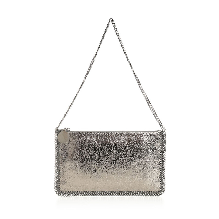 Stella Mccartney Clutch Falabella In Gray