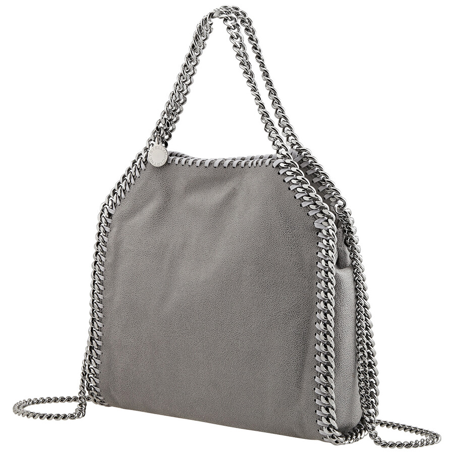 Stella Mccartney Falabella Mini Grey Tote In Multi