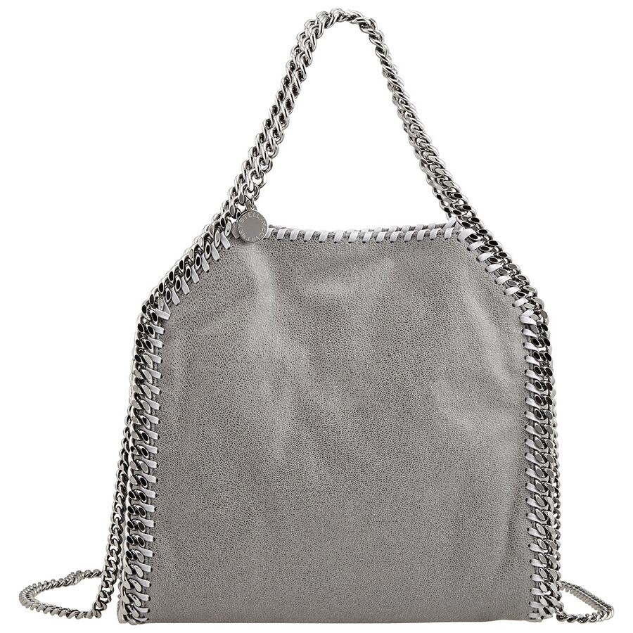 Stella Mccartney Falabella Mini Grey Tote In Multi