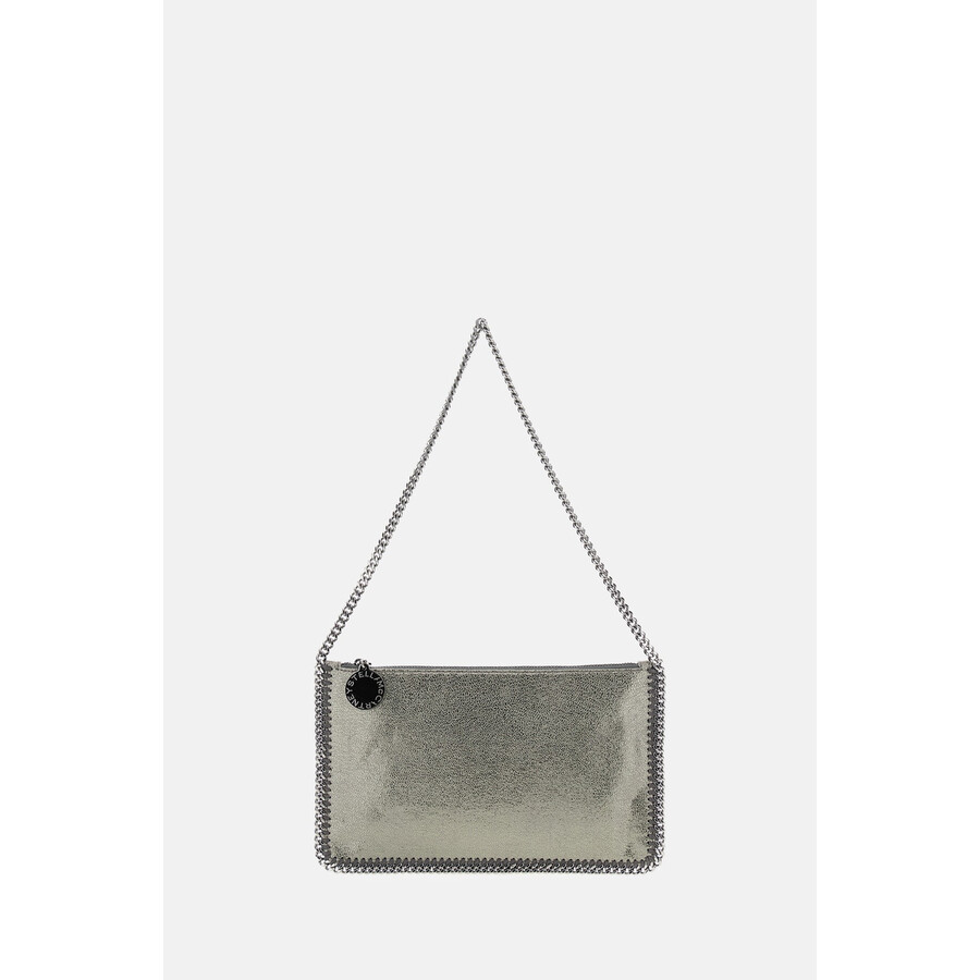 Stella Mccartney Falabella Pochette Bag In Silver