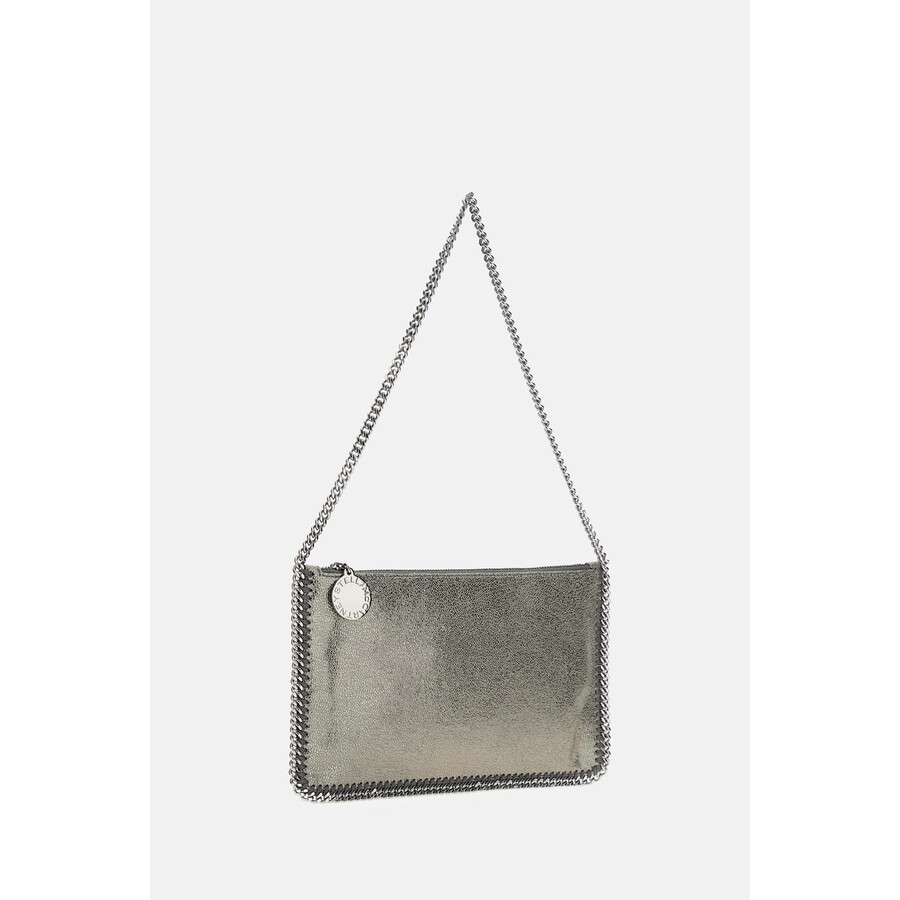Stella Mccartney Falabella Pochette Bag In Silver