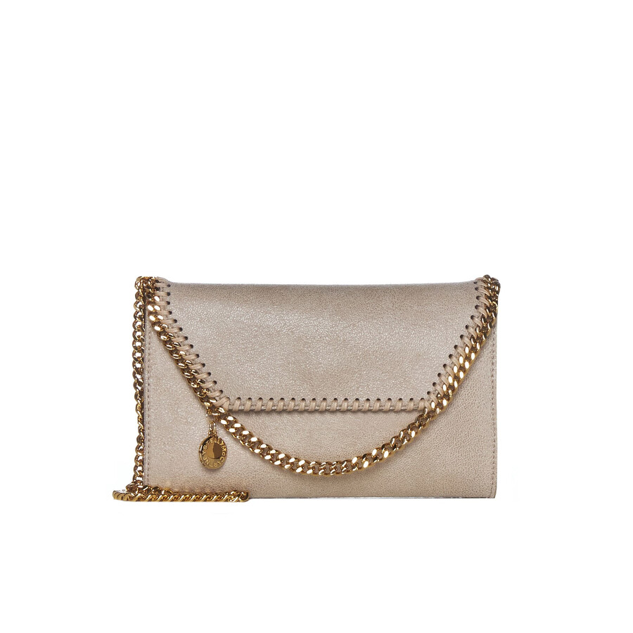 Stella Mccartney Falabella Shoulder Bag In Gold