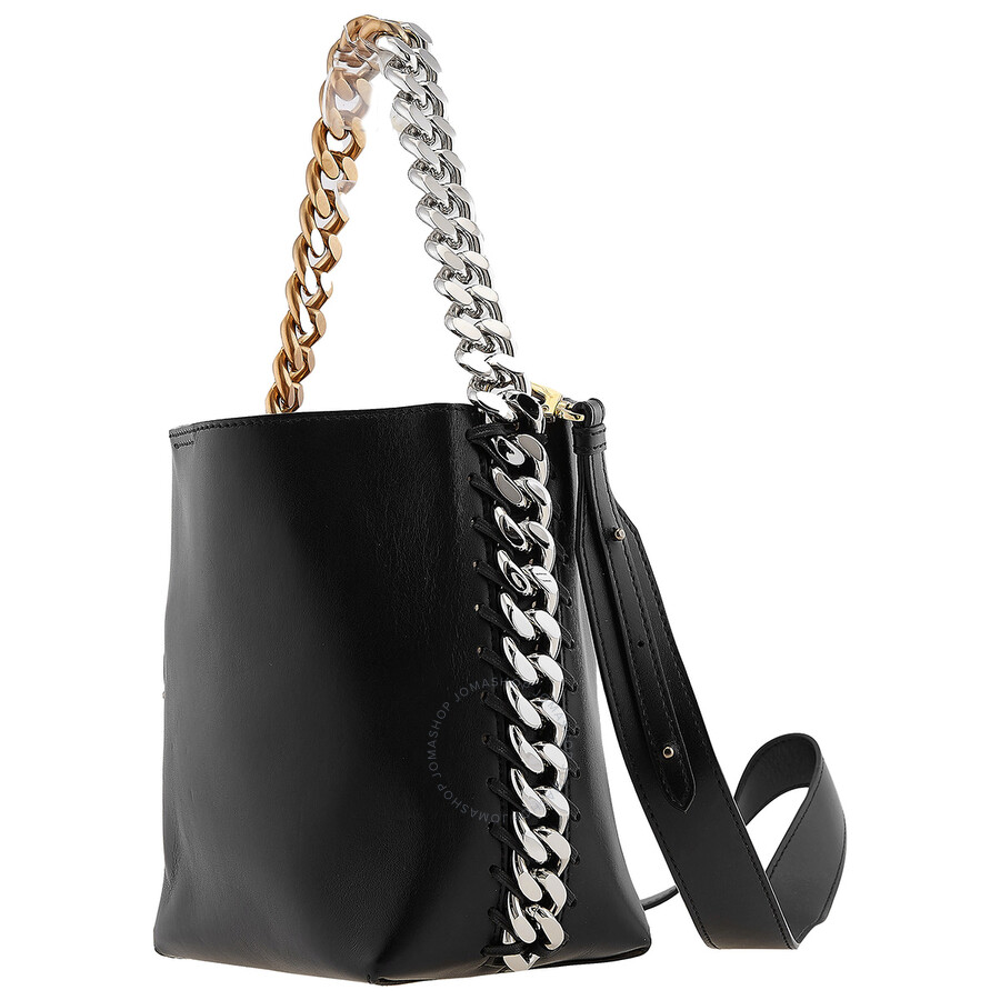 Stella Mccartney Black Frayme Bucket Bag In Black