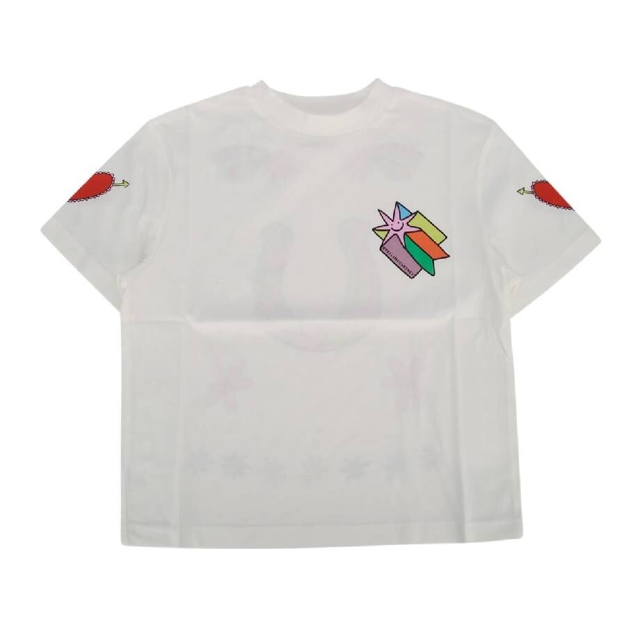 Stella Mccartney Girls Cotton Printed Shirt In White