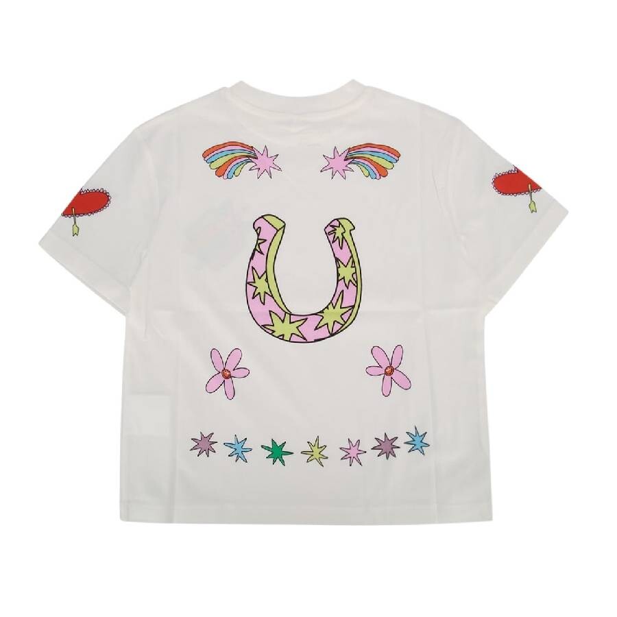 Stella Mccartney Girls Cotton Printed Shirt In White