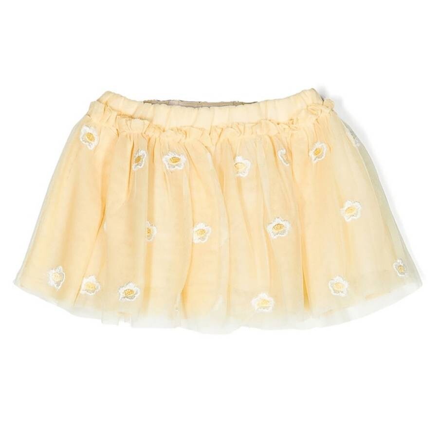 Girls Daisy Gauze Embroidered Tulle Skirt