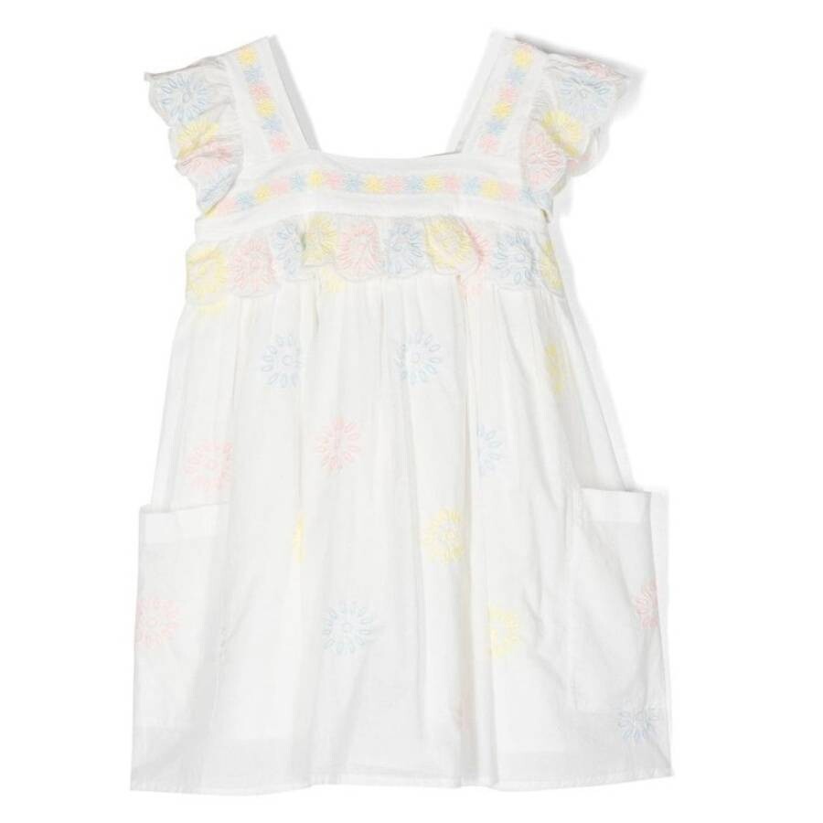 Girls Floral Embroidery Dress