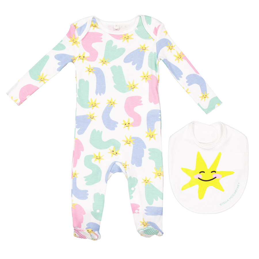 Girls Graphic-Print Babygrown Set
