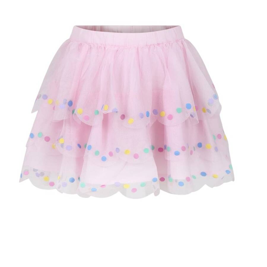 Stella Mccartney Girls Multicolored Polka Dots Skirt In Purple