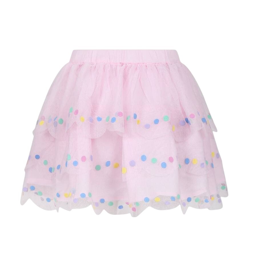 Stella Mccartney Girls Multicolored Polka Dots Skirt In Purple