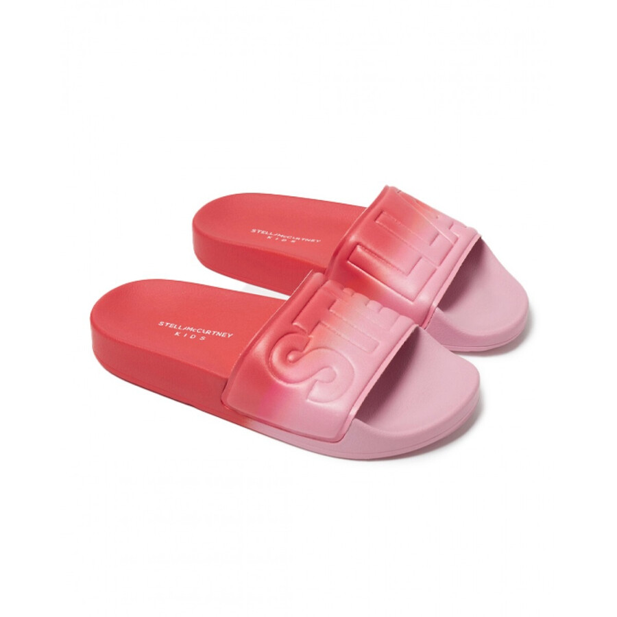 Stella Mccartney Logo Embossed Rubber Slides