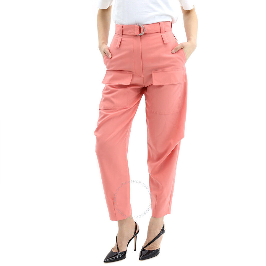 Shop Stella Mccartney Harem Cargo Trousers In Bellini Ro