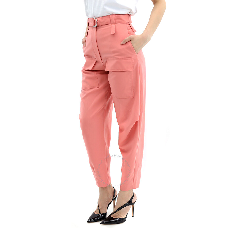 Shop Stella Mccartney Harem Cargo Trousers In Bellini Ro