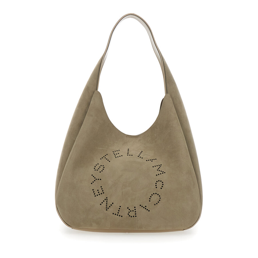Stella Mccartney Hobo Large Shoulder Bag In Sand