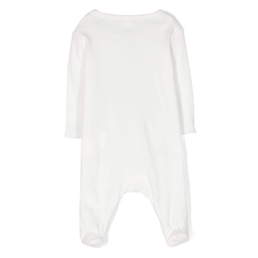 Stella Mccartney Kids Bear-print Cotton Pyjama In White