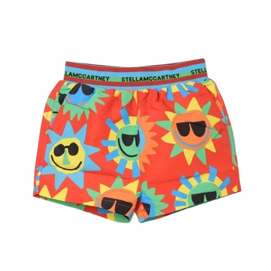Kids Bermuda Sunnie Swim Trucks, Size 4