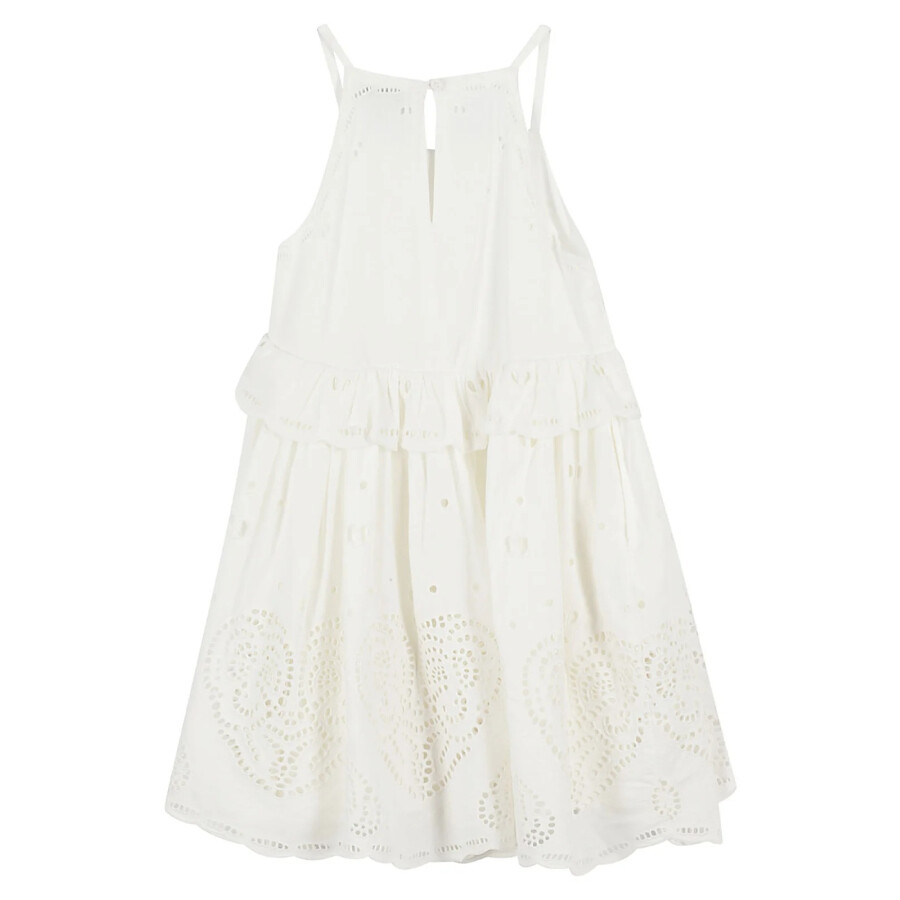 STELLA MCCARTNEY STELLA MCCARTNEY KIDS BRODERIE-ANGLAISE RUFFLED COTTON DRESS