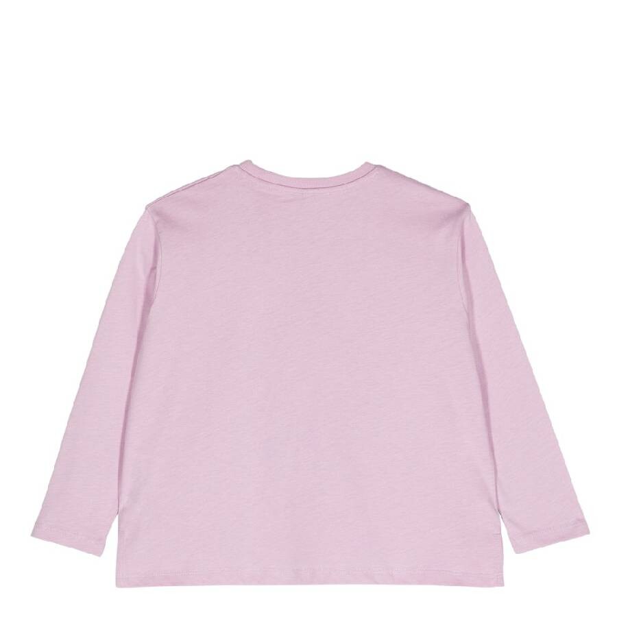 Stella Mccartney Kids Floral Print With Logo Shirt In Purple