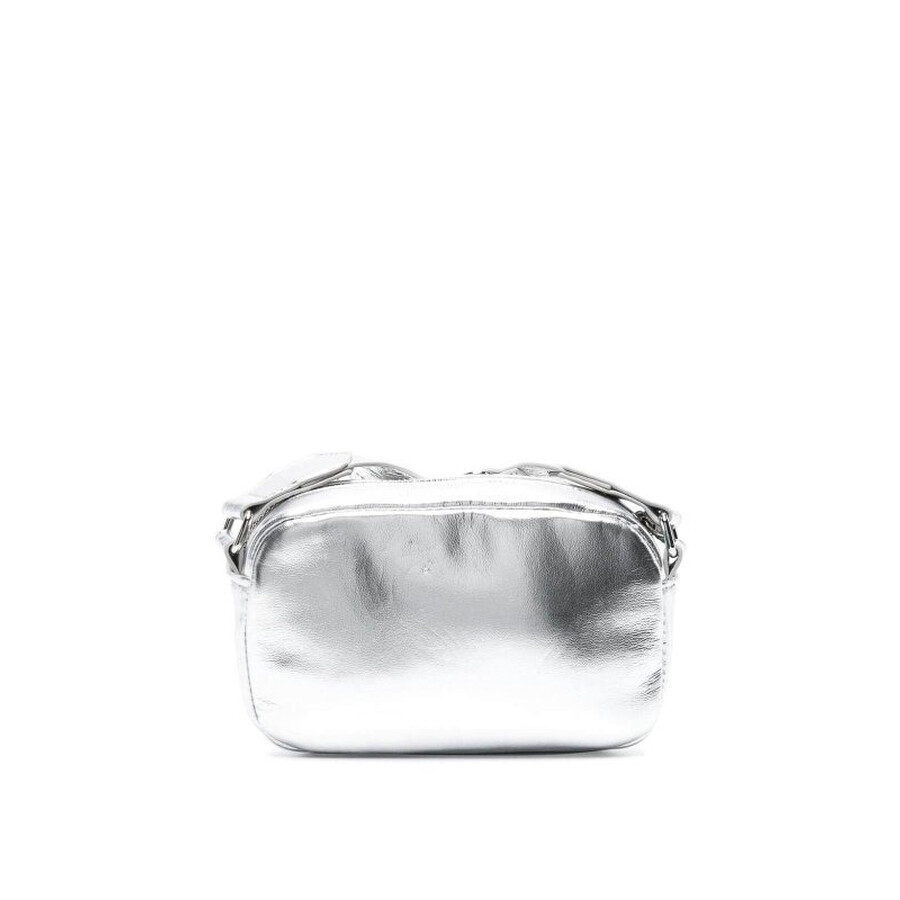 Stella Mccartney Kids Metallic Star Shoulder Bag In Silver