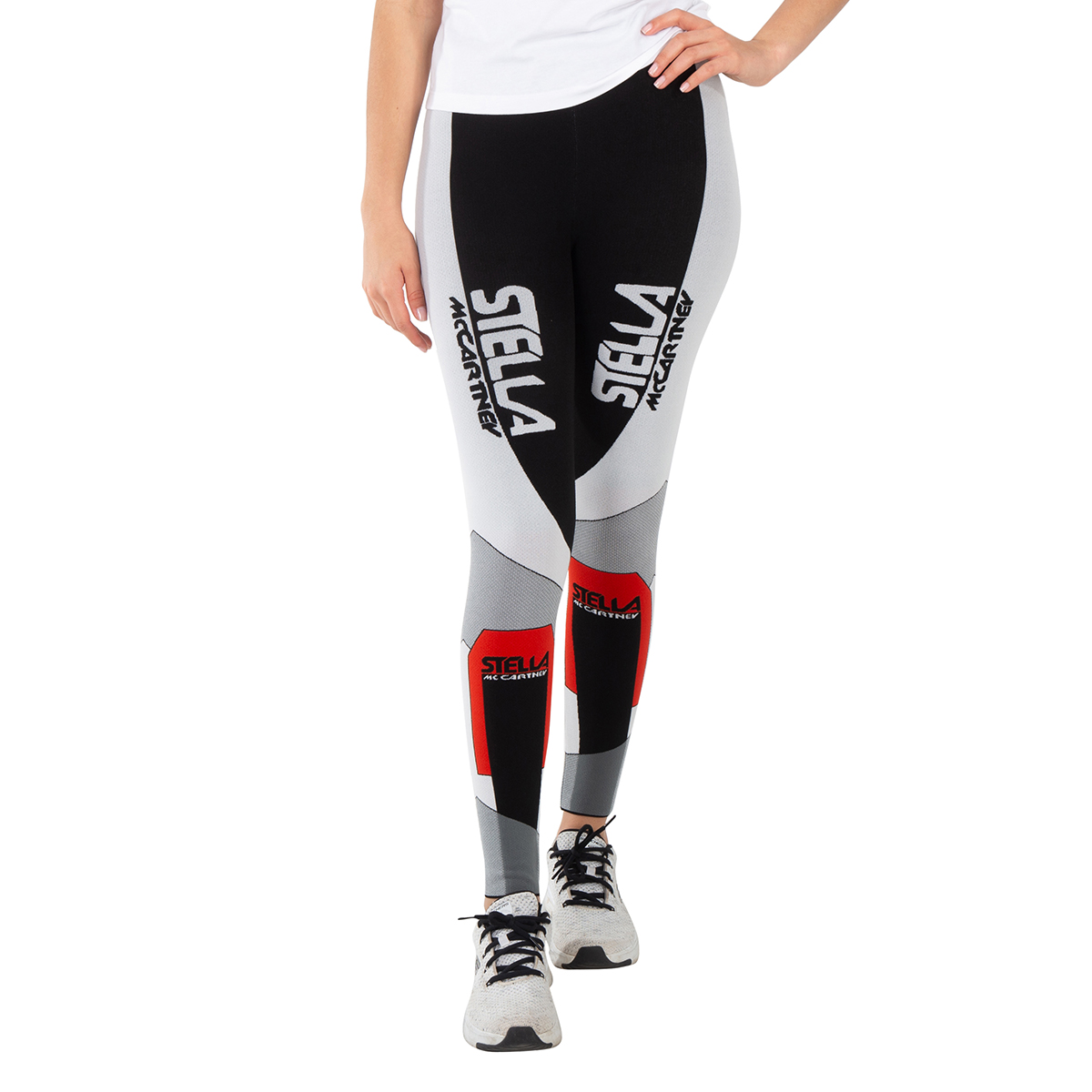 Stella Mccartney Black Logo-Print Leggings main image 1