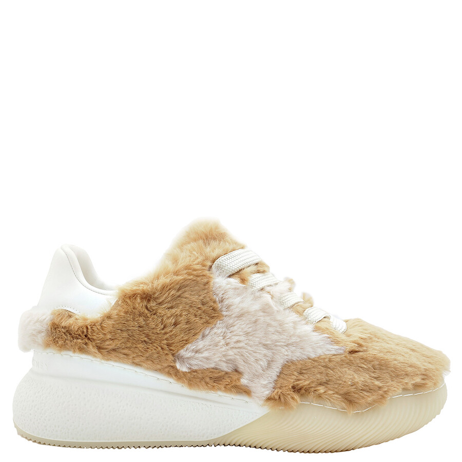 スニーカー STELLA MCCARTNEY Women Sneakers 810284E001402565 Beige Stella McCartney Ladies Brown Loop Faux-Fur Sneakers, Brand