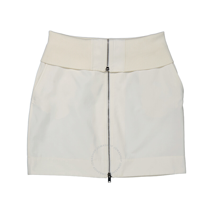 Stella Mccartney Ladies Cream Alter Mat Mini Zip Skirt In Cream