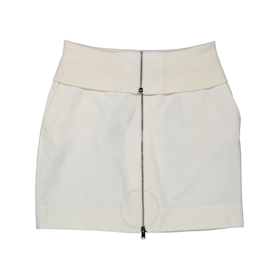 Shop Stella Mccartney Ladies Cream Alter Mat Mini Zip Skirt