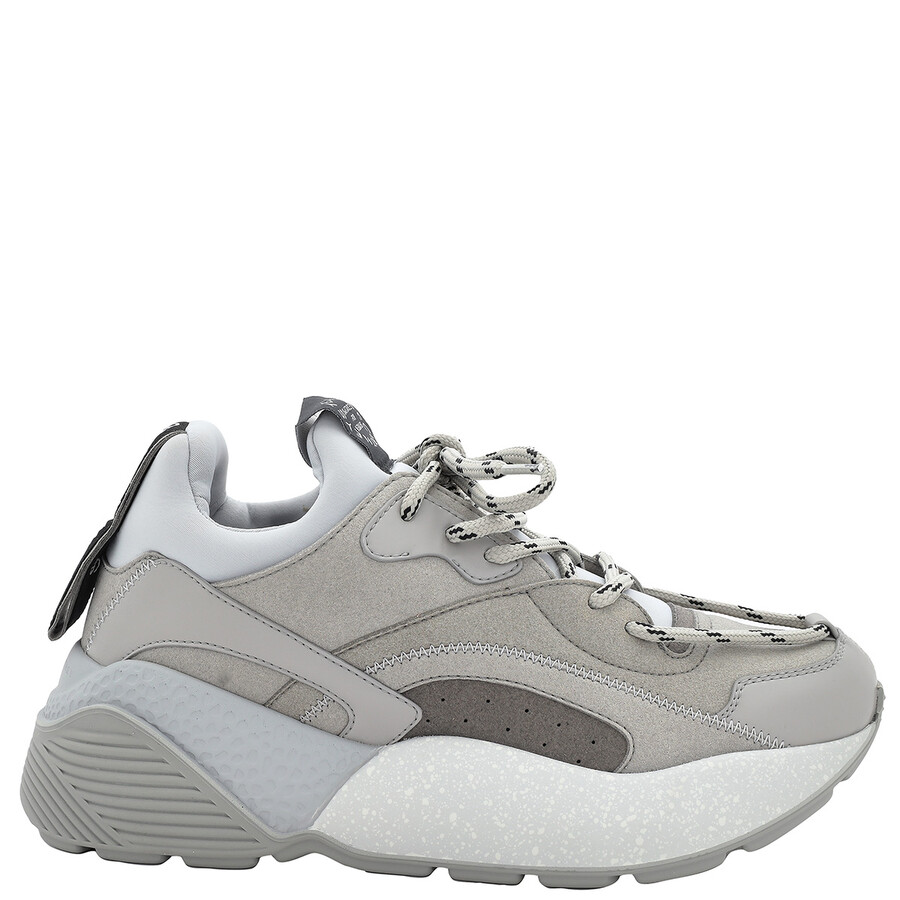 Stella Mccartney Eclypse Alter Faux Suede Sneakers Women In Grey