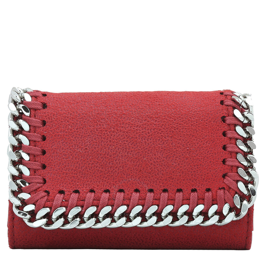 Stella Mccartney Ladies Lipstick Logo-plaque Keyholder In Lipstick