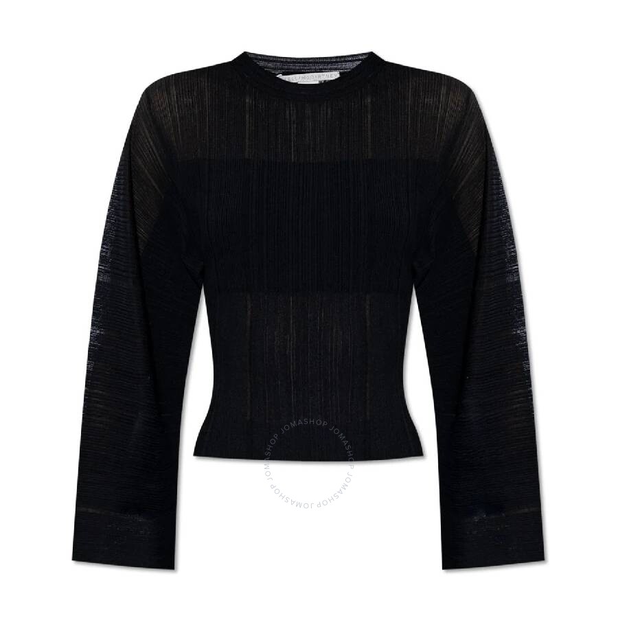 Stella Mccartney Stella Mc Cartney Black Viscosa Blend Top In Black