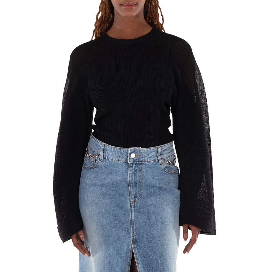 Lightweight Plisse Knit Jumper