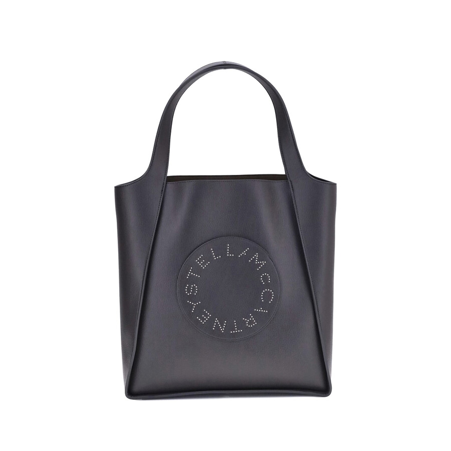 Stella Mccartney Logo Tote Bag In Black