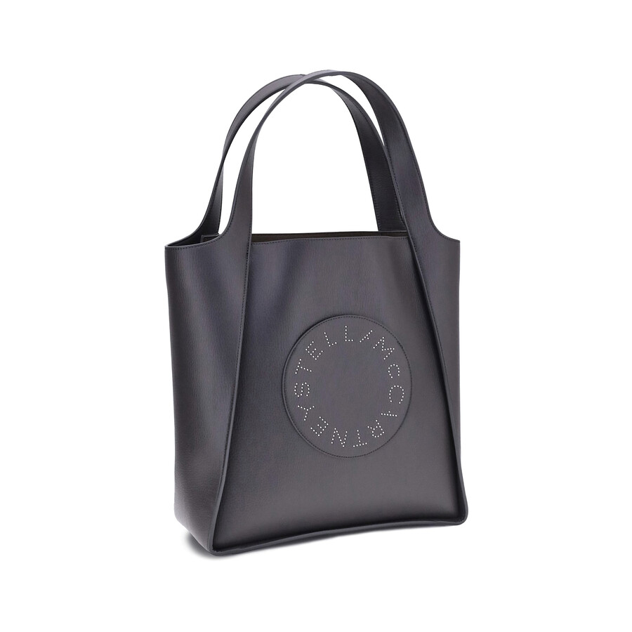 Stella Mccartney Logo Tote Bag In Black