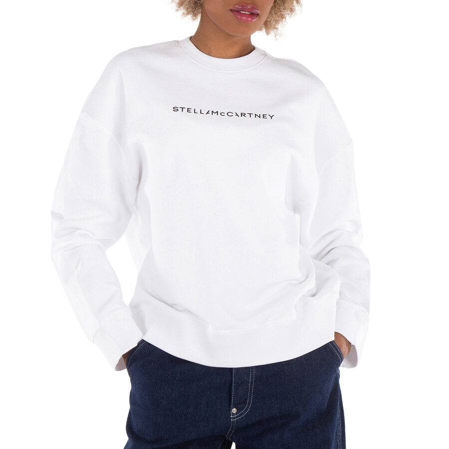 Logo-Print Crew Neck Cotton Sweatshirt