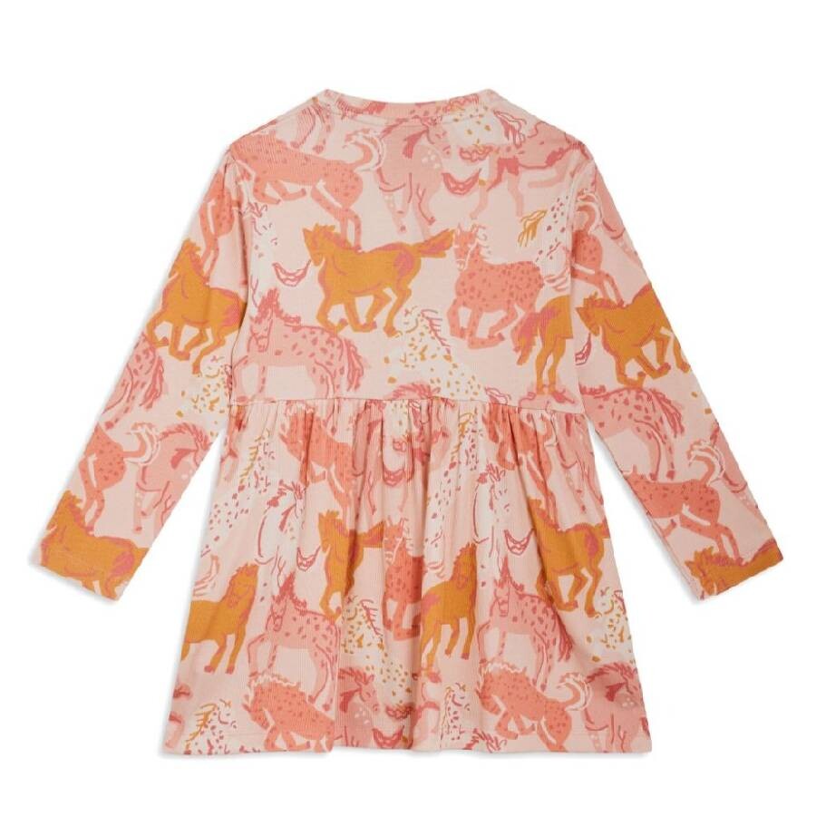 Stella Mccartney Horse Print Long-sleeve Dress