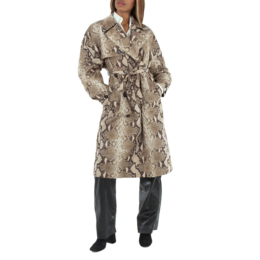 Python Print Trench Coat