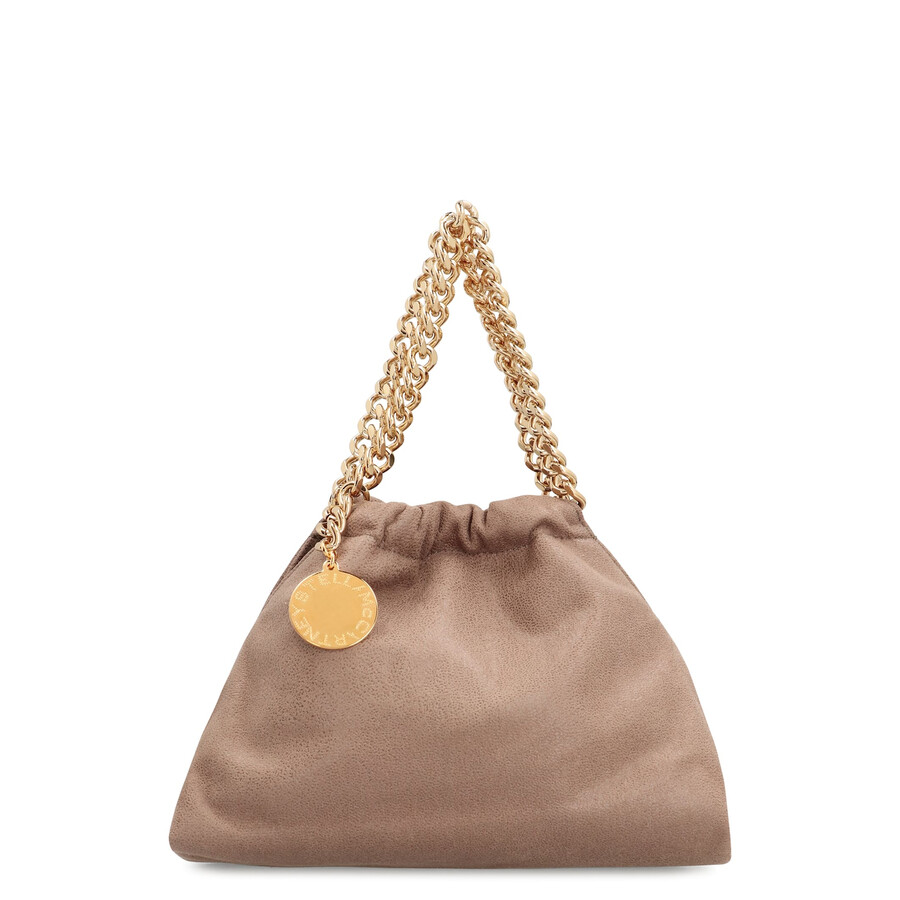 Stella Mccartney Shoulder Bag With Drawstring Falabella In Neutral