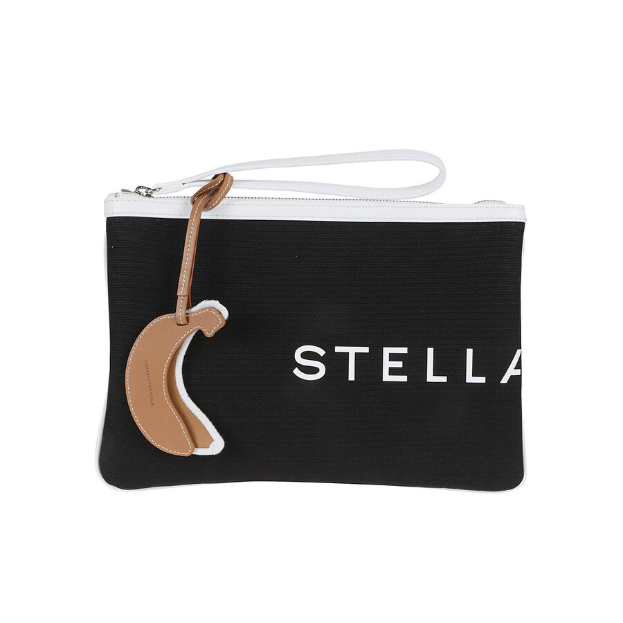 Stella Mccartney Smc Bananatex Clutch In Black