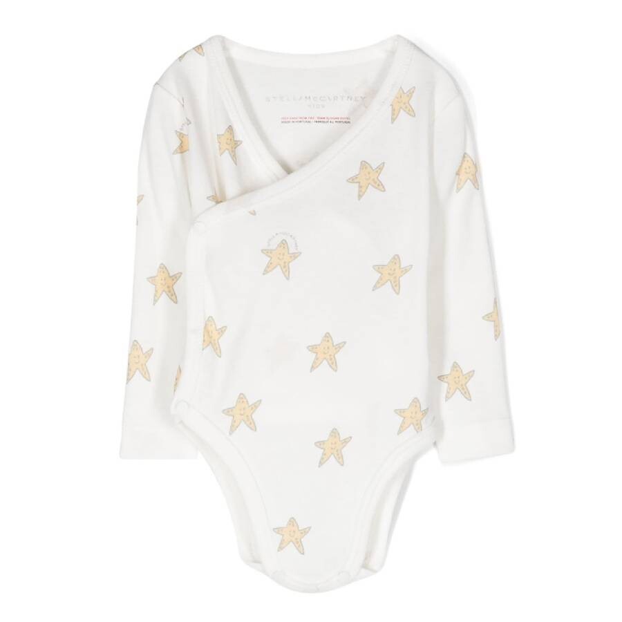 Stella Mccartney Starfish-print Long Sleeve Set In White