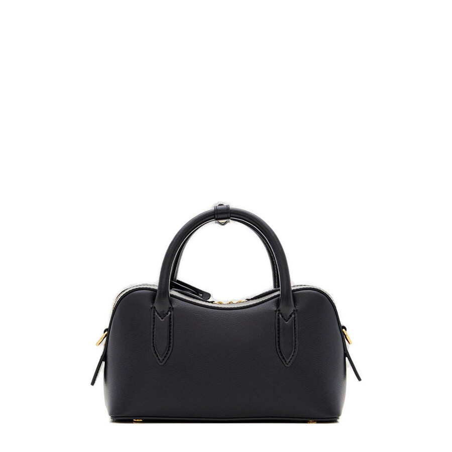 Stella Mccartney Handbag Structured Shape Padlock Detail In Black